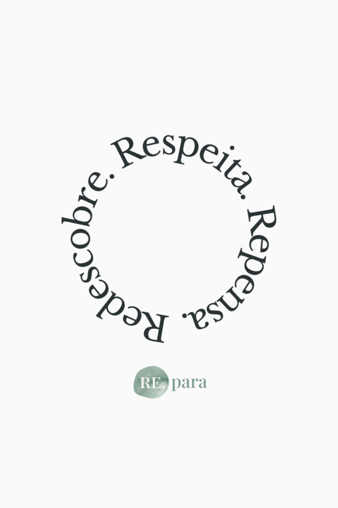 Logotipo da marca a representar a regra dos 3R´s, Redescobre, Respeita, Repensa