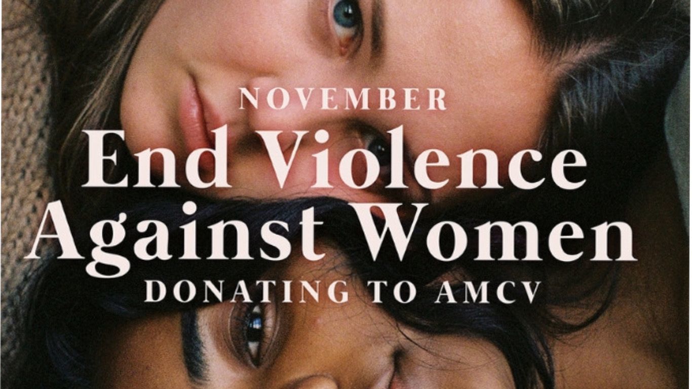 Duas mulheres de diferentes etnias contra a violência doméstica