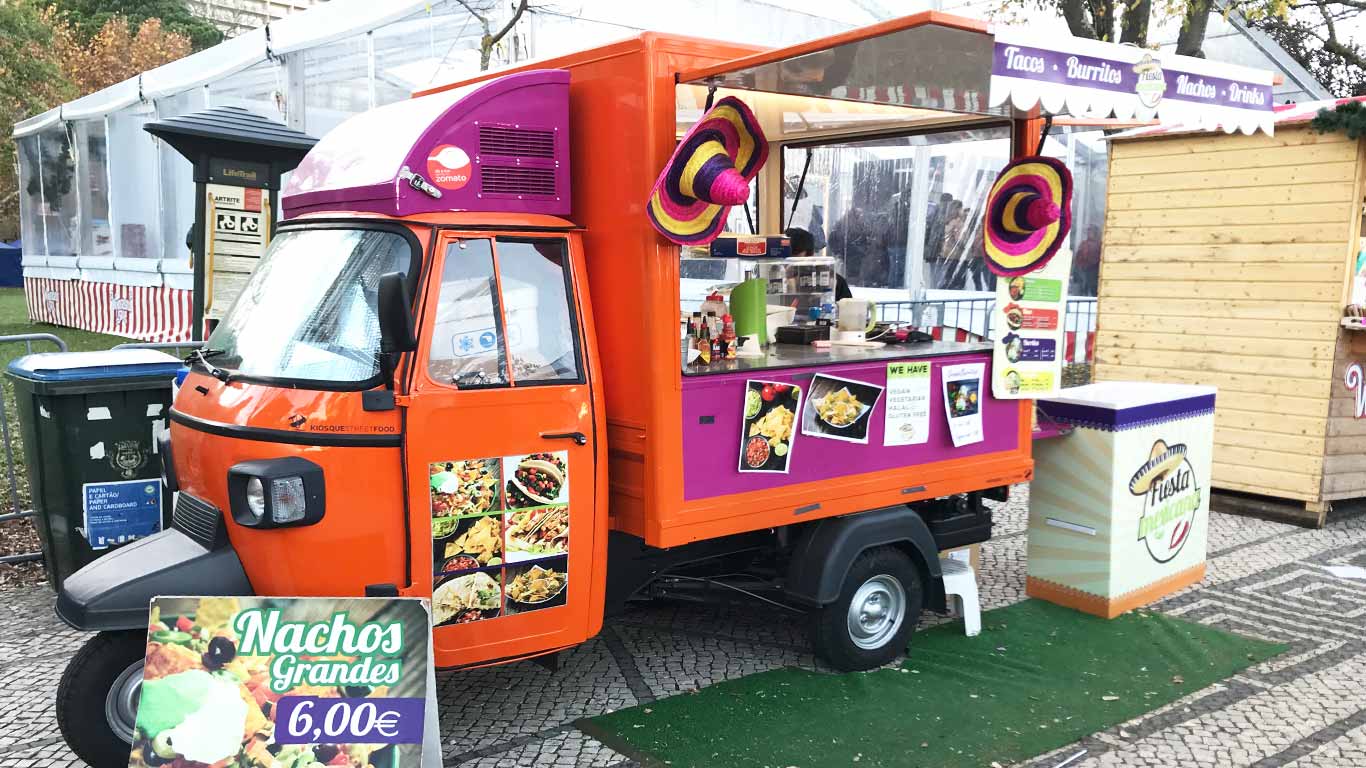 FoodTruck de comida mexicana que podemos encontra no Winter Wonderland de Lisboa.