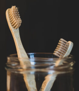 Escovas de dentes de bambu
